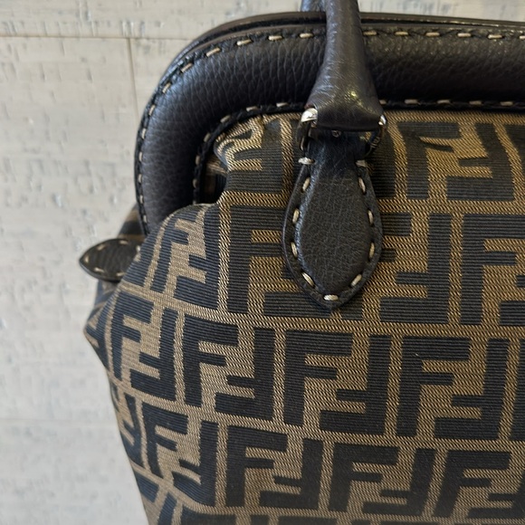 Vintage Fendi Monogram Zucca Doctor Bag - Picture 2 of 6
